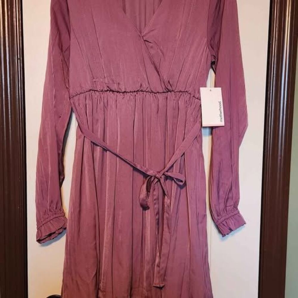 Maternity Mauve Dress Size Medium